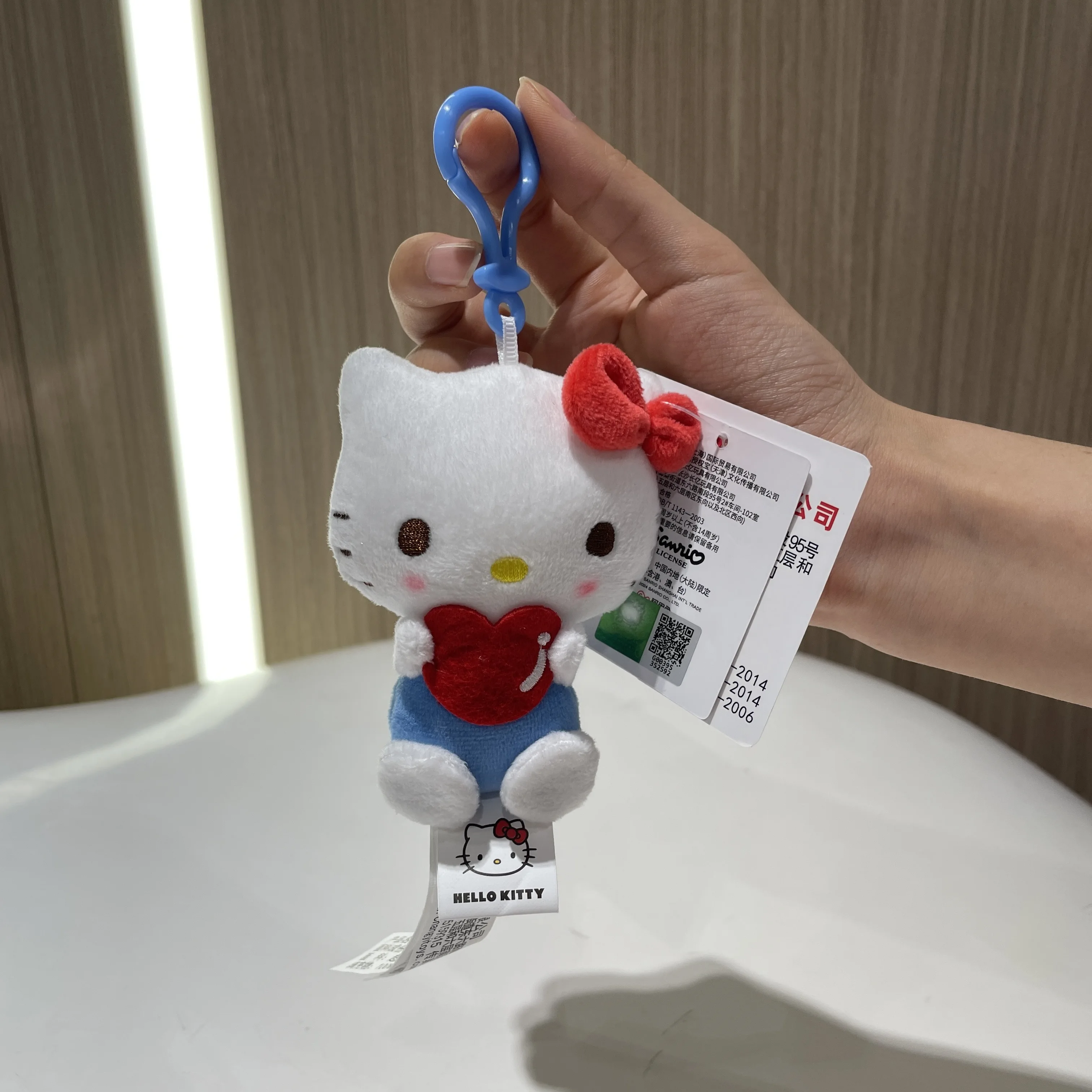 Peluche pianoforte autentico Sanrio Hello Kitty My Melody Kuromi Cinnamoroll Cartoon Student Zaino Decorazione pendente Regalo per ragazza