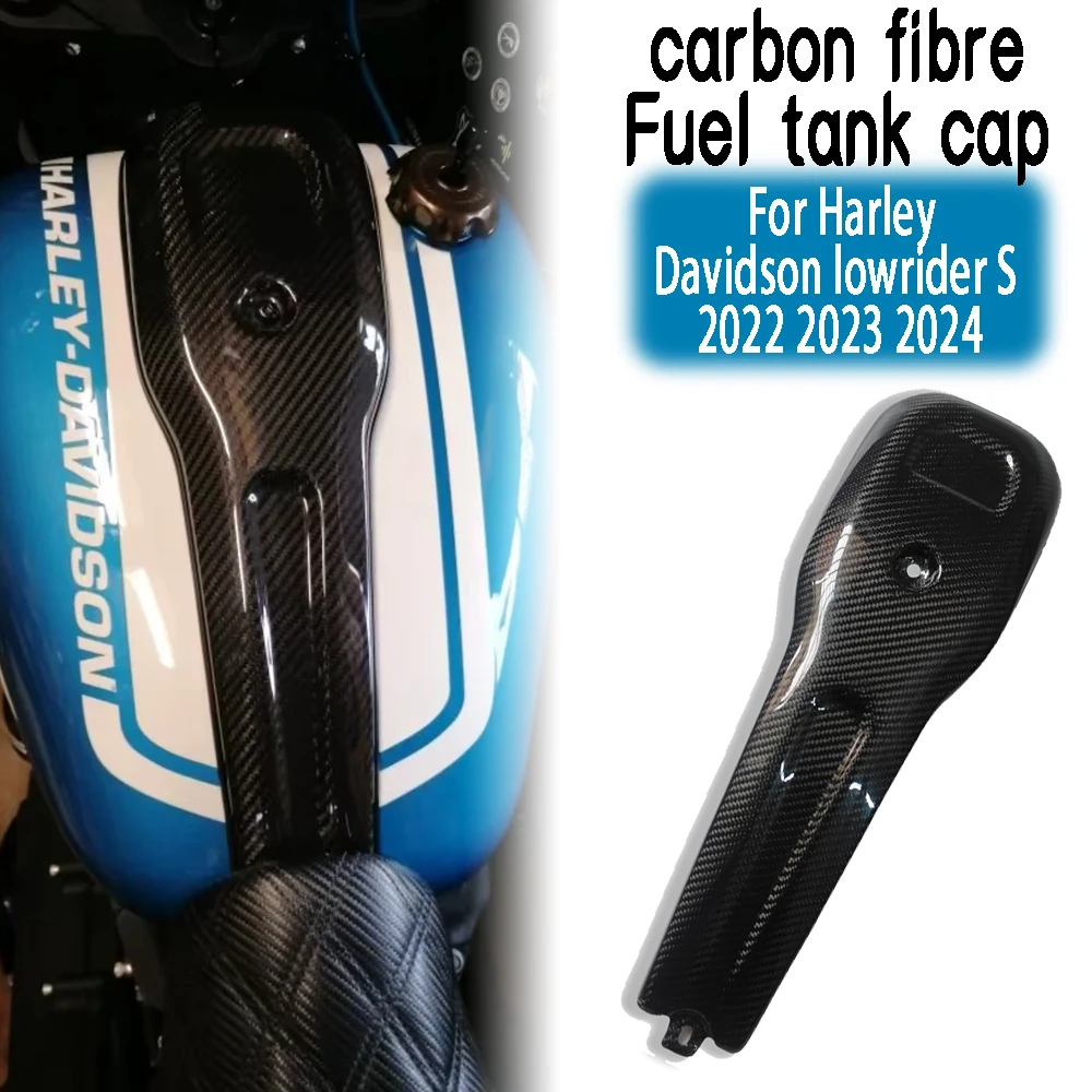 

For Harley Davidson lowrider S Low Rider S 2022 2023 2024 Carbon fiber fuel tank cap motorcycle side panel fairing kit