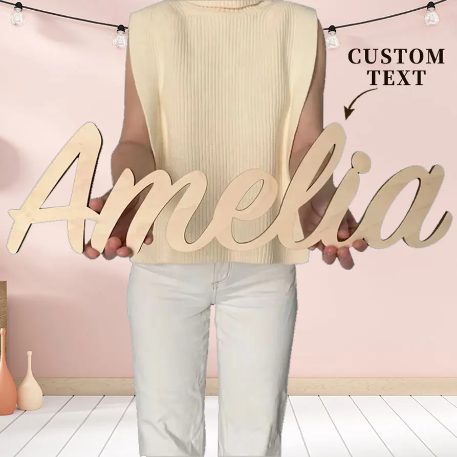 1 قطعة الكرتون الصبي الكرز تخصيص اسم لوحة خشبية المواد الخشبية علامة خشبية لم تنته الخشب للرسم أو التألق #1