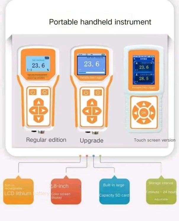 Atech Portable 7in1 Integrated Soil Nutrient Tester Portable Soil PH Analyzer Soil NPK Sensor