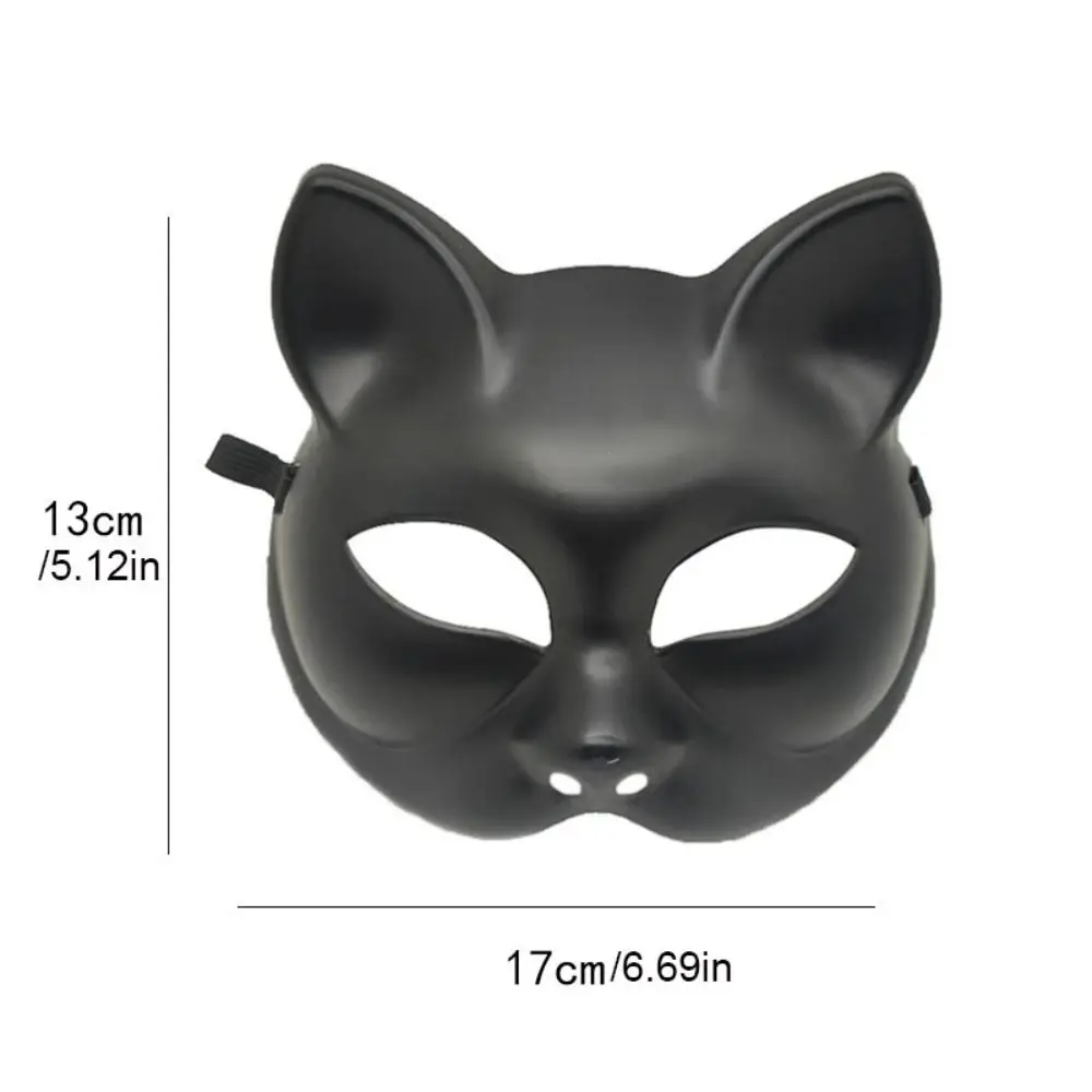 Leuke Plastic Kat Half Gezichtsmasker Anime Masker Kostuum Rekwisieten Cosplay Masker Cosplay Kostuum Oogmasker Halloween Masker Carnaval