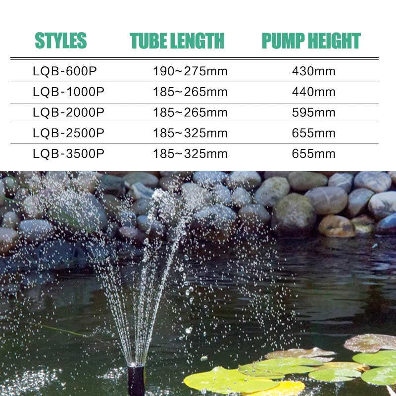 8/14/24/55/85W Hot Multi Performance High Power Fountain Water Pump fountain Maker Pond Pool Garden Aquarium Fish Tank Circulate