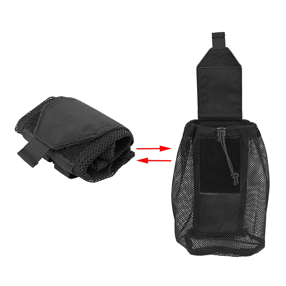 Hunting Bag Micro Folding Compact Dump Pouch Mini Foldable Mesh Bag EDC Utility Storage Outdoor Sport Camping Hiking Cordura