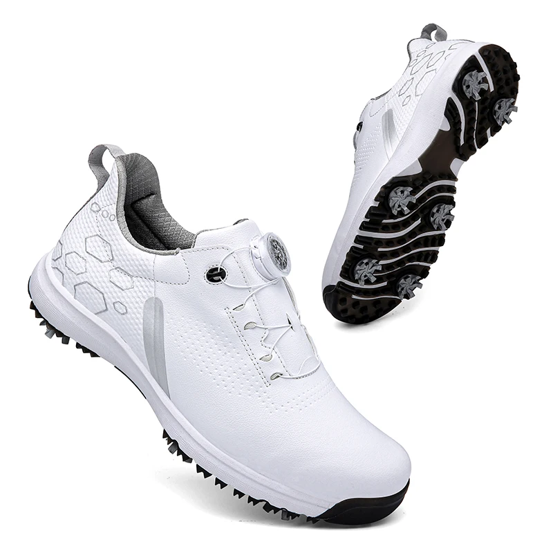 

Mens Cleats Golf Shoes Golf Waterproof Anti-slip Footwear Woman Trainer Shoes Breathable Sports Shoes Outdoor Sneakers Golf Shoe