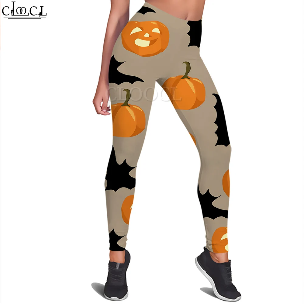 

CLOOCL Leggings for Women Bat Pumpkin Graphic Print Legging Push Up Leggings Women Fitness Trousers Lady Yoga Pants Pantalones