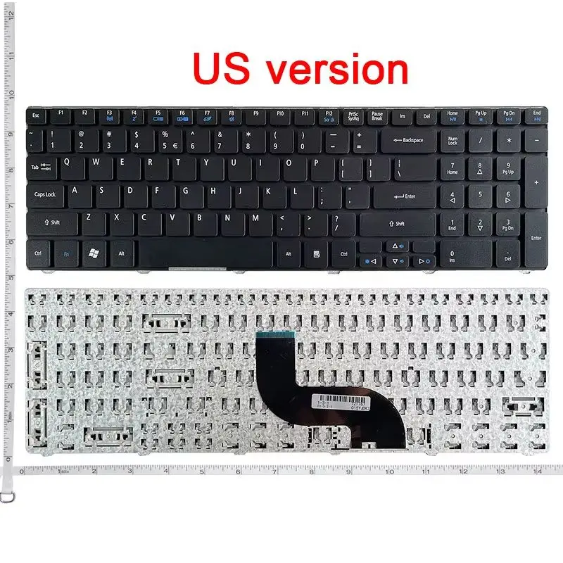 Angielska klawiatura do laptopa ACER Aspire 5742 7735 5253 5333 5340 5349 5360 5733 5733Z 5750Z 5750ZG US Zamiennik klawiatury czarna