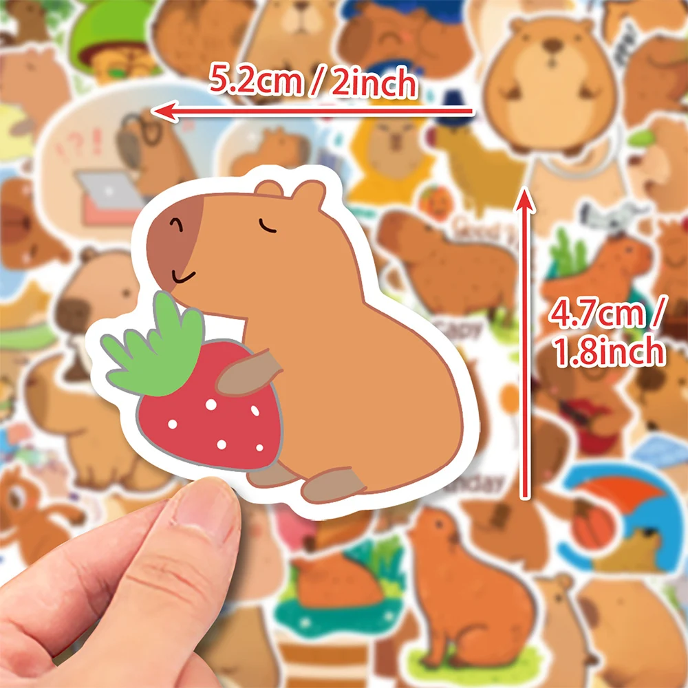

10/30/50pcs Cartoon Kawaii Capybara Stickers Classic Animal Graffiti Sticker Notebook Luggage Phone Water Bottle Kid Toys Decals