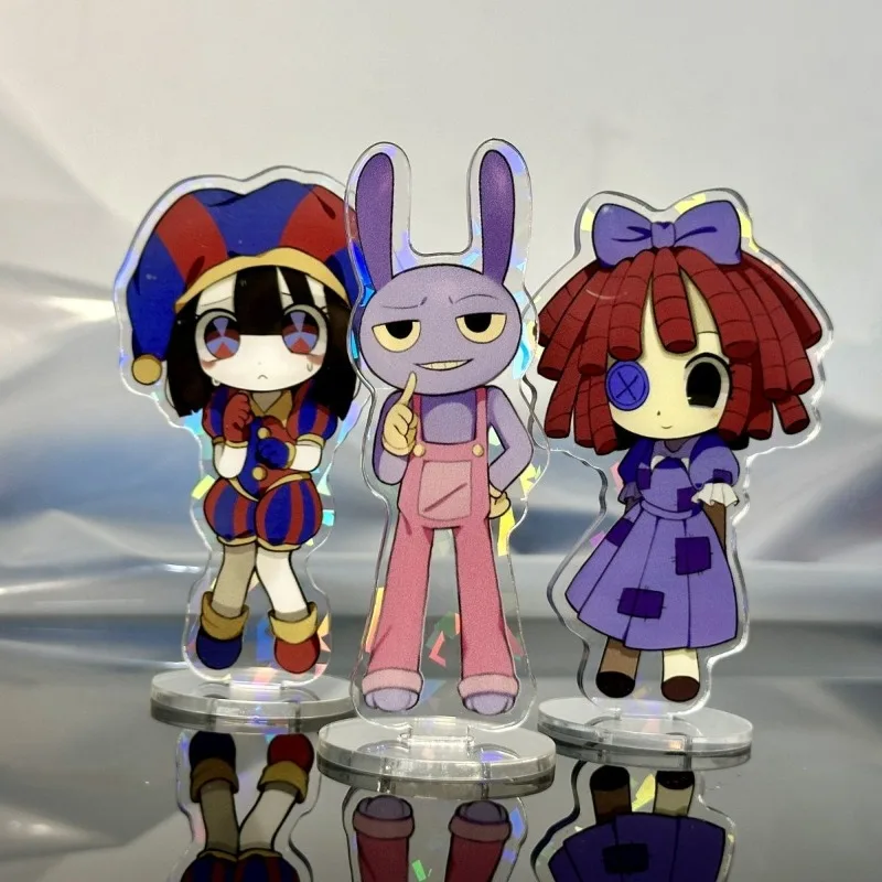

Anime Peripherals Cute Ragatha Figure Acrylic Stand Pomni Figurine Acrylic Pendant Jax Decoration Collection Toys Gifts
