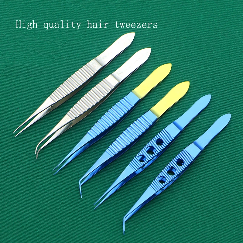 Hair planting tweezers Hair tweezers separation tweezers hair follicle transplantation extraction hair clip head cross hair pluc