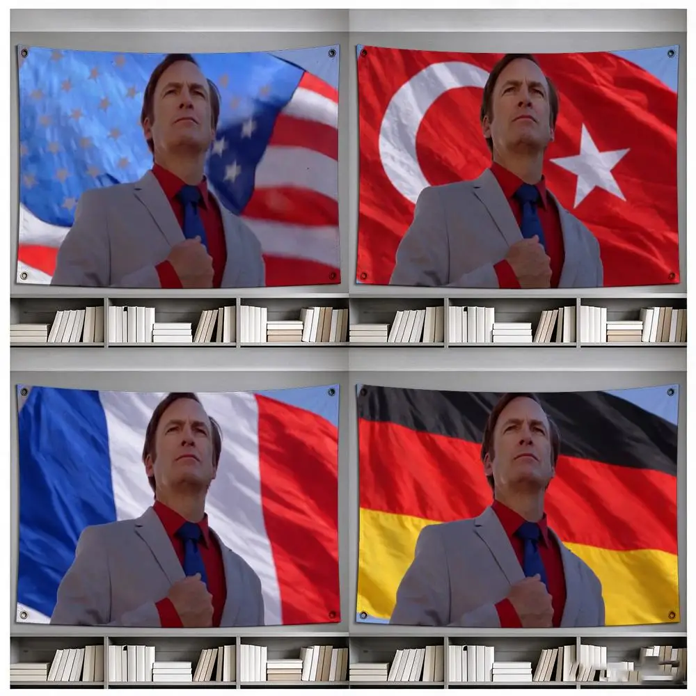 meme Jimmy Mcgill Meme Series Flags Four Ring Ornament Indoor Outdoor Decor Simple Hanging Mount Gift