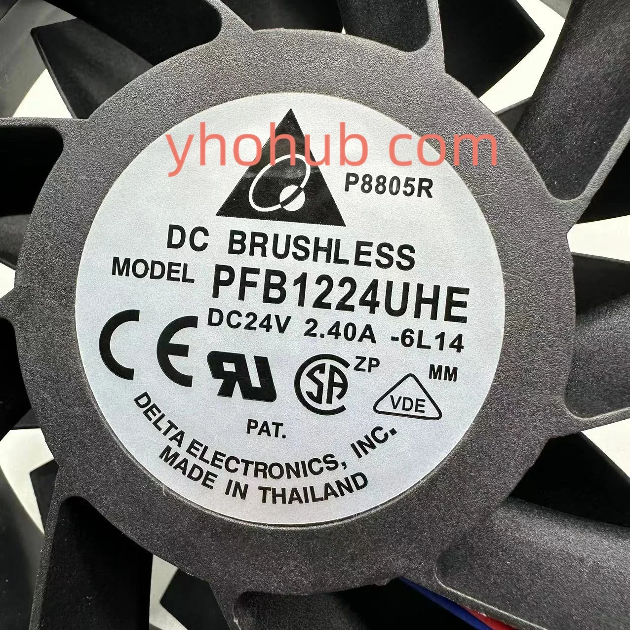 

Delta Electronics PFB1224UHE 6L14 DC 24V 2.40A 120x120x38mm Server Cooling Fan