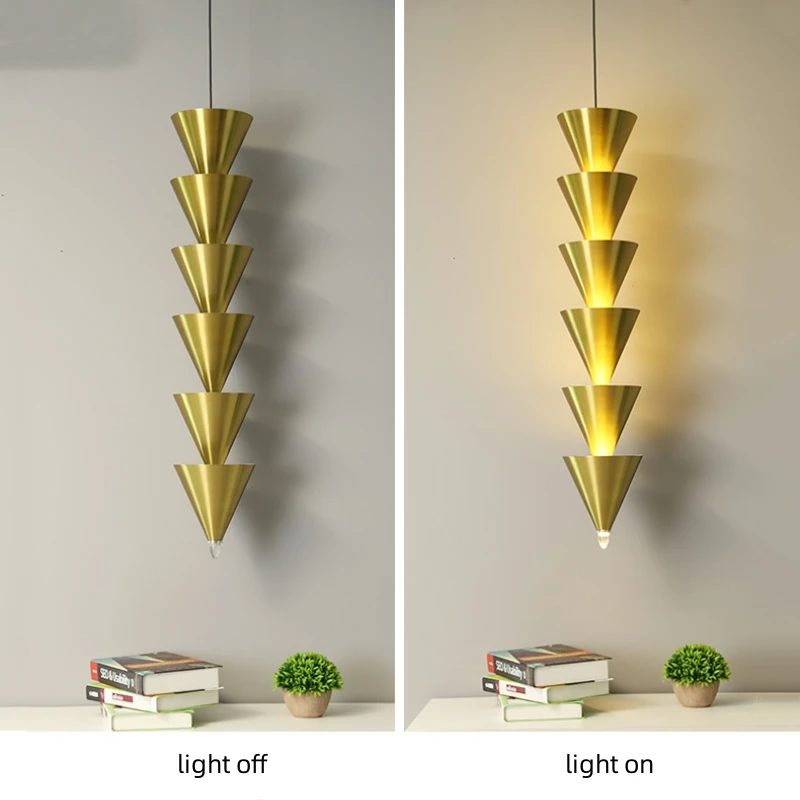 Nordic designer afilado multicamadas vertica lustre para o quarto salão loja casa conduziu a iluminação decoração da lâmpada pingente industrial