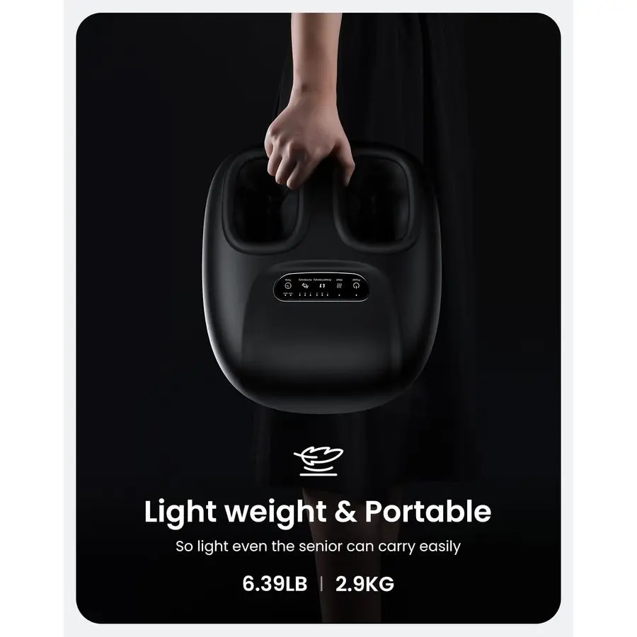 آلة تدليك القدم شياتسو مع الحرارة، مدلك قدم كهربائي ساخن مع جهاز تحكم عن بعد لالتهاب اللفافة الأخمصية، مقاس يصل إلى 11