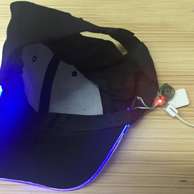 Fashion Cool LED Light Up Baseball Hat Luminous Glow Adjustable Party Sports