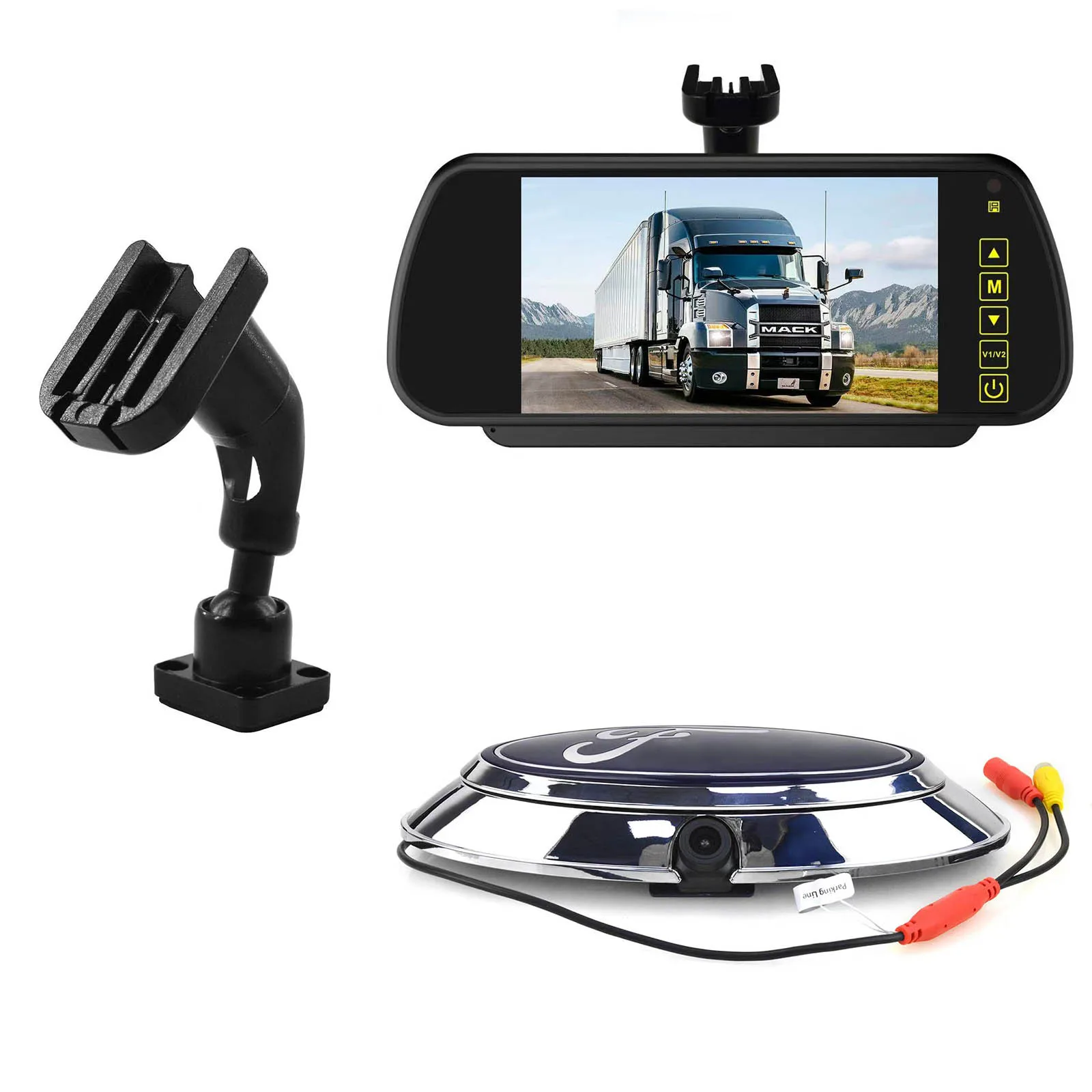 

ZHUJI HD Backup Reversing Camera For Ford Ranger T6 T7 T8 XLT F550 F450 F350 F250 F150 Pickup Edge Logo Rear View Camera