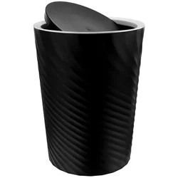 Threaded Trash Can Bin Garbage Pail Nordic Large Capacity Plastic Container Office Bathroom Living Bedroom Trashcans