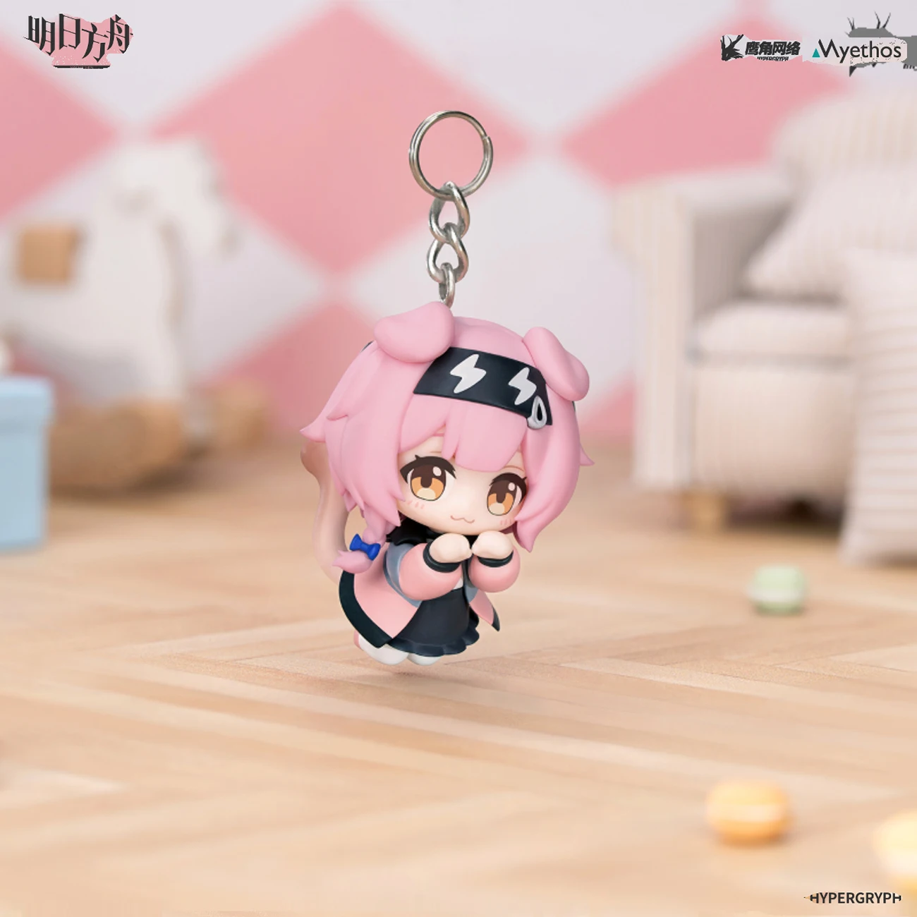 Original arknights myethos pendurar em mizuki goldenglow genuíno anime figura colecionável modelo bonecas estatueta ornamento brinquedos presentes