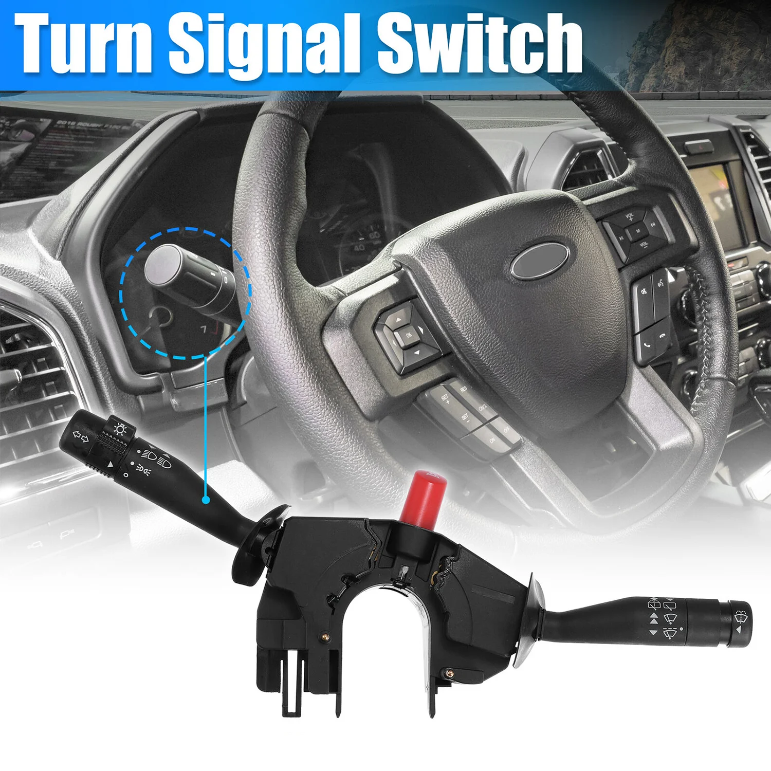 

1 шт., переключатель рулевой колонки для Ford Fiesta Courier 1995-2001 Ka Puma Hatchback 1996-2008, управление индикатором XS6T-11K665-CA