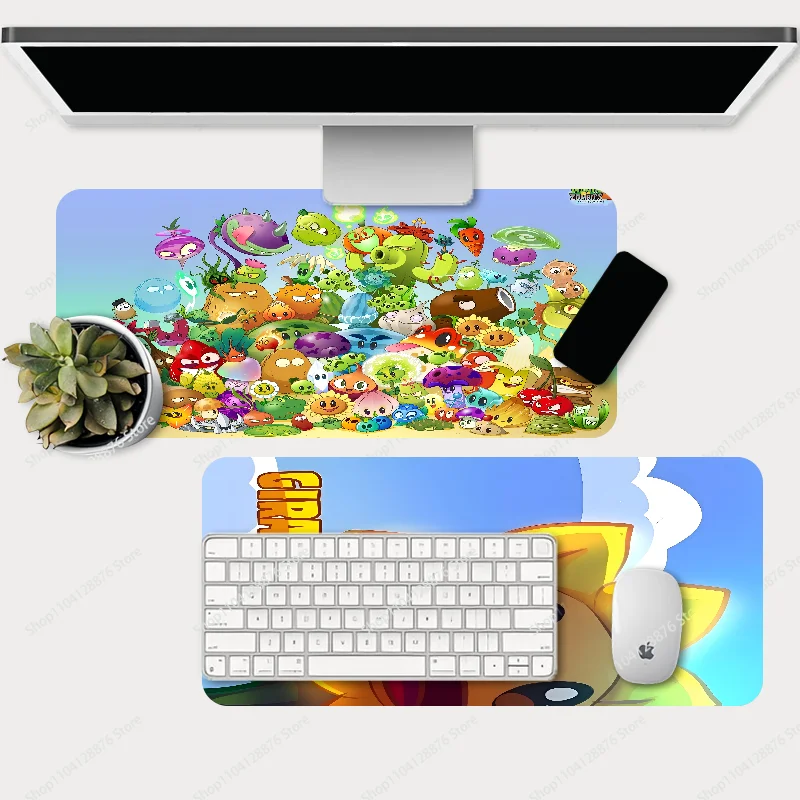 Game P-PLANTS VS Z-ZOMBIES Mousepad Large Gaming Mouse Pad LockEdge Thickened Computer Keyboard Table Desk Mat