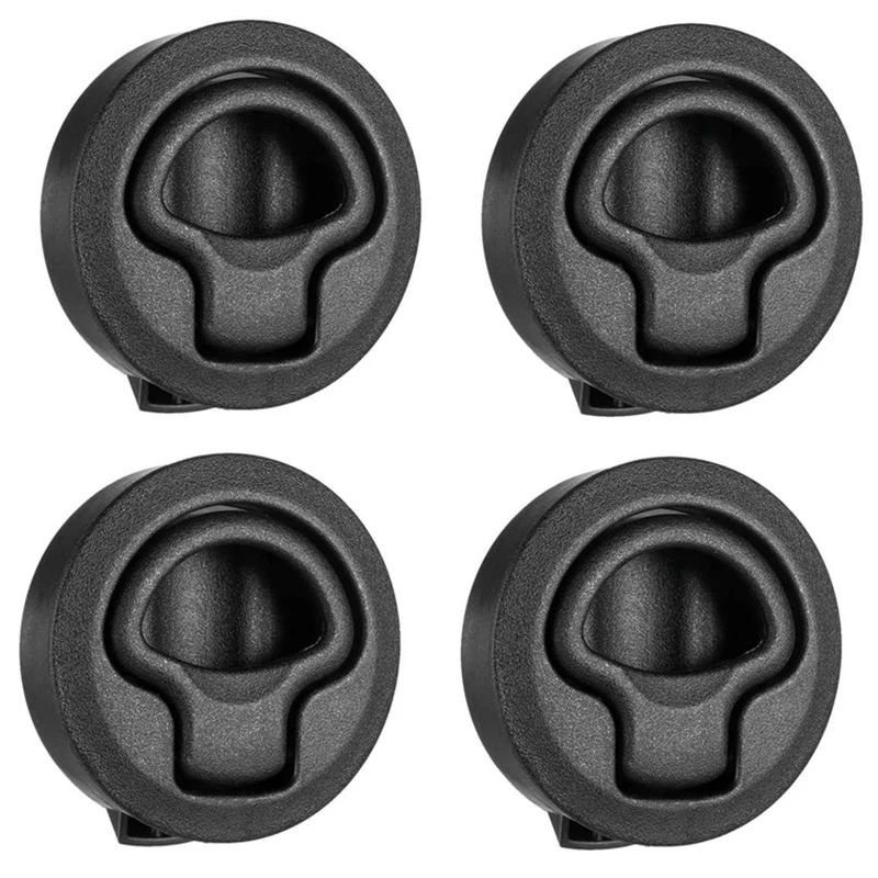 

4Pcs/Set Round Pull Latch Lock Slam Latch Hardware for RV Yacht Boat Deck