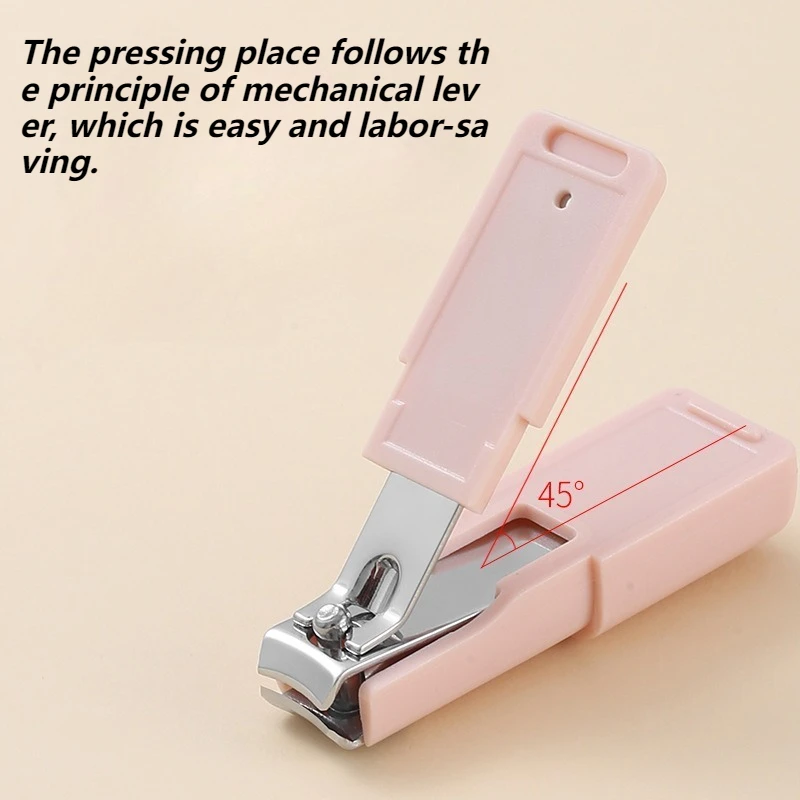 مجموعة مقصات أظافر صغيرة محمولة مكونة من قطعة واحدة مع سلسلة مفاتيح، مقص أظافر متعدد الوظائف مقاوم للرذاذ للاستخدام المنزلي - مانيكير أساسي #3