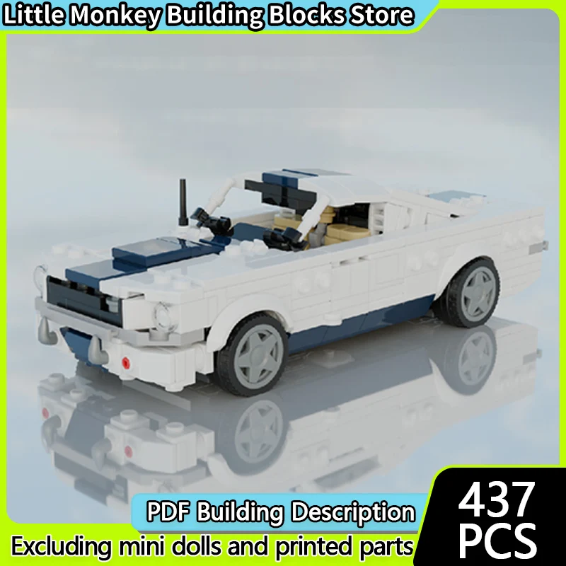 

Speed Racing Car Model MOC Building Bricks GT500 Muscle Car Modular Technology Children Holiday Gifts Assemble Toys Suit