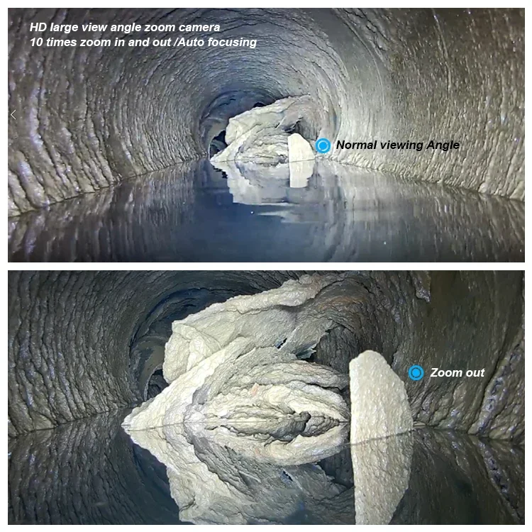 Robot de inspección de tuberías subacuáticas, IP68, con cámara HD