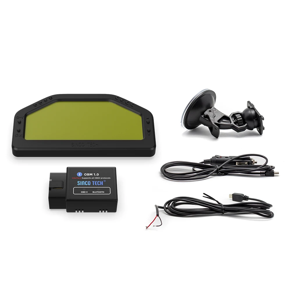 Multi-Function Race Dash Panels LCD Display Dashboard OBDll Bluetooth-compatible Connection Racing Gauge DO903