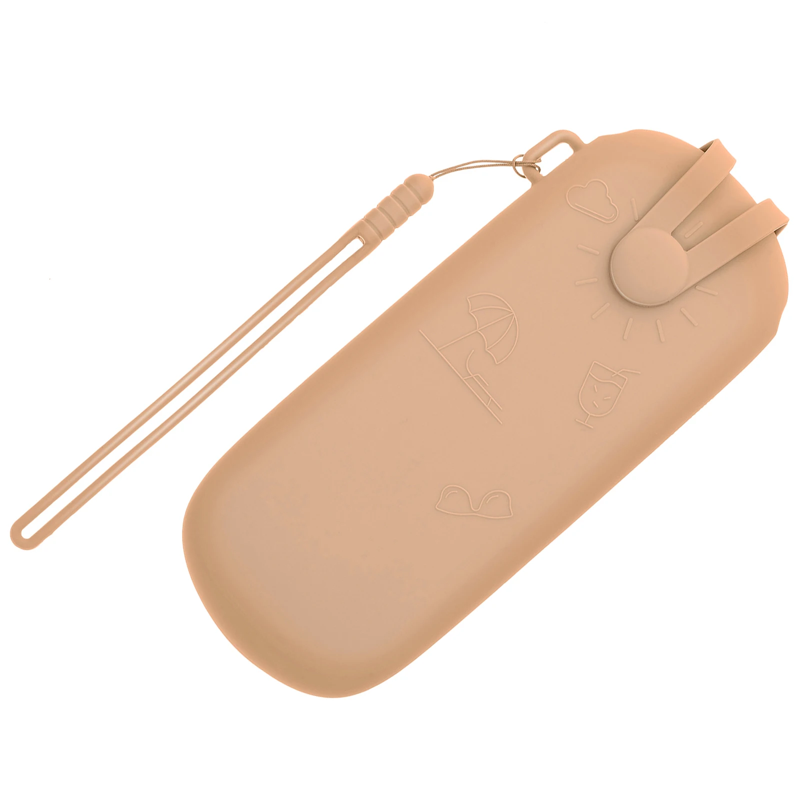 

Silicone Makeup Coffee Color Silicone Bag Multi Functional Storage Portable Case For Cosmetics Glasses Travel Toiletry