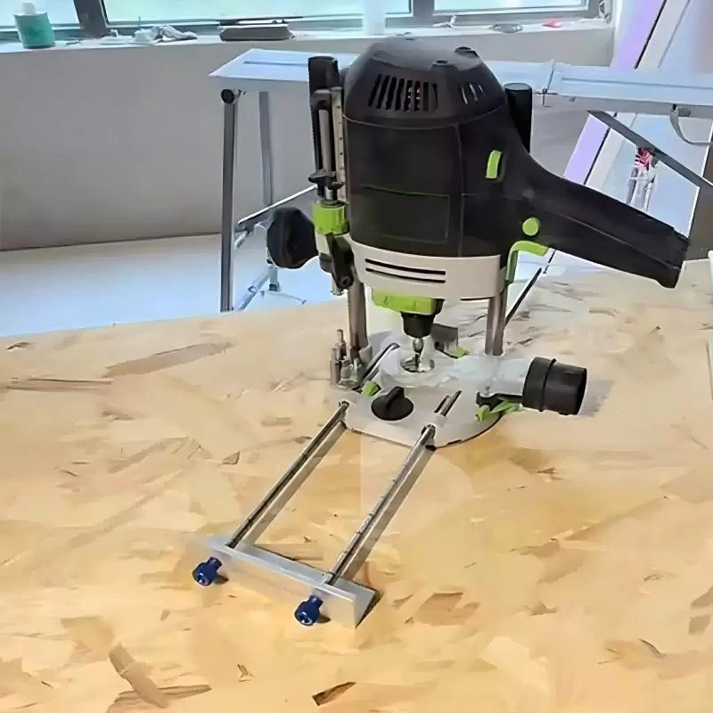 Woodworking Electric Wood Milling Router Positioning Milling Circle Kit, Edge Trimming Milling Circle Can Extend Connecting Rod