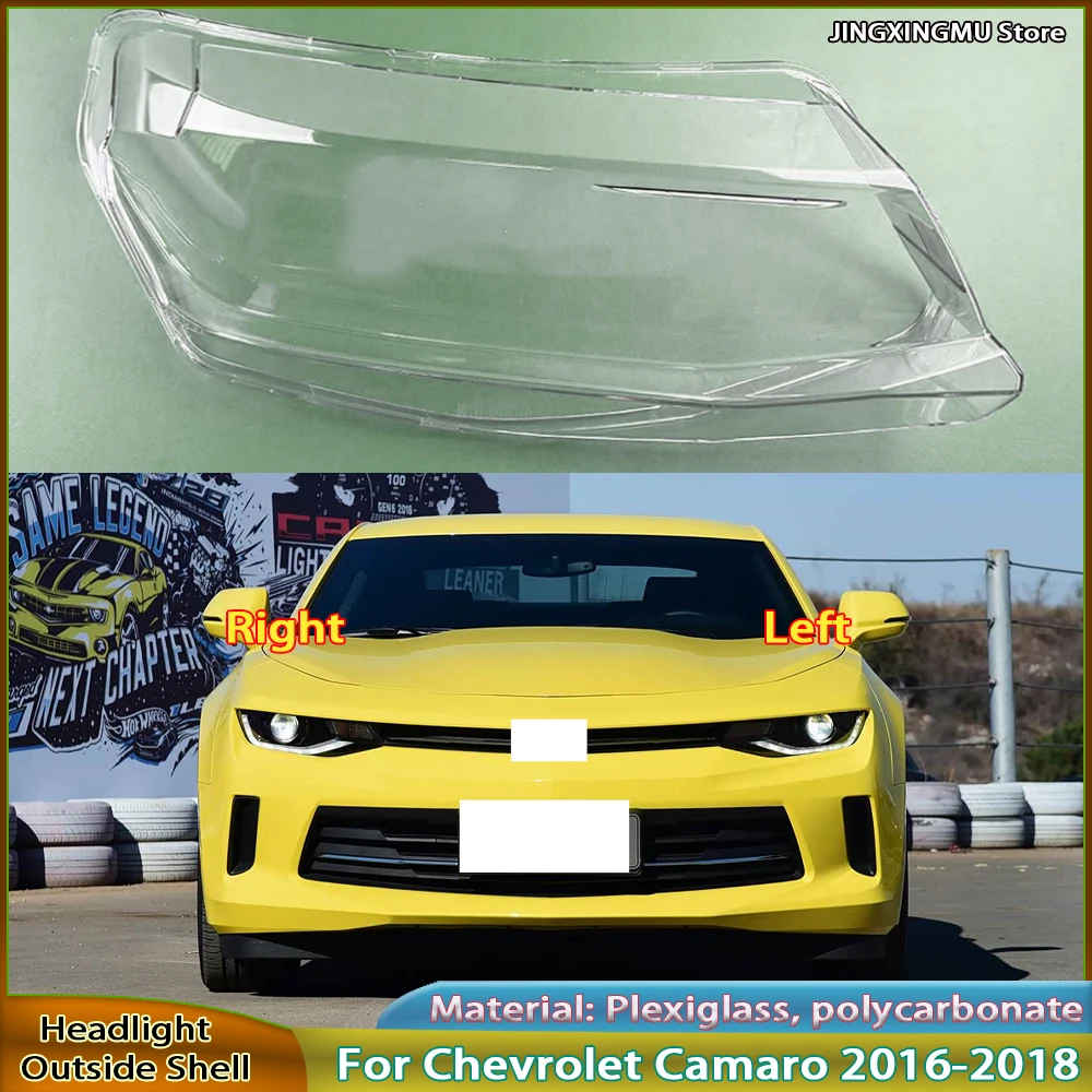 

Headlight Shell Plexiglass Replace Original Lampshade For Chevrolet Camaro 2016 2017 2018 Headlamp Cover Transparent Lamp Shade