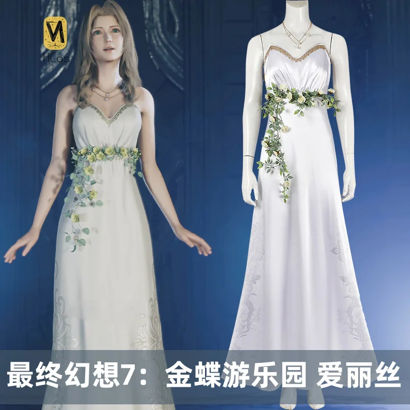 

Костюм для косплея HCos Final Fantasy 7, Аэрит Гейнсборо, платье принцессы для Хэллоуина, Рождества, ролевых игр для женщин