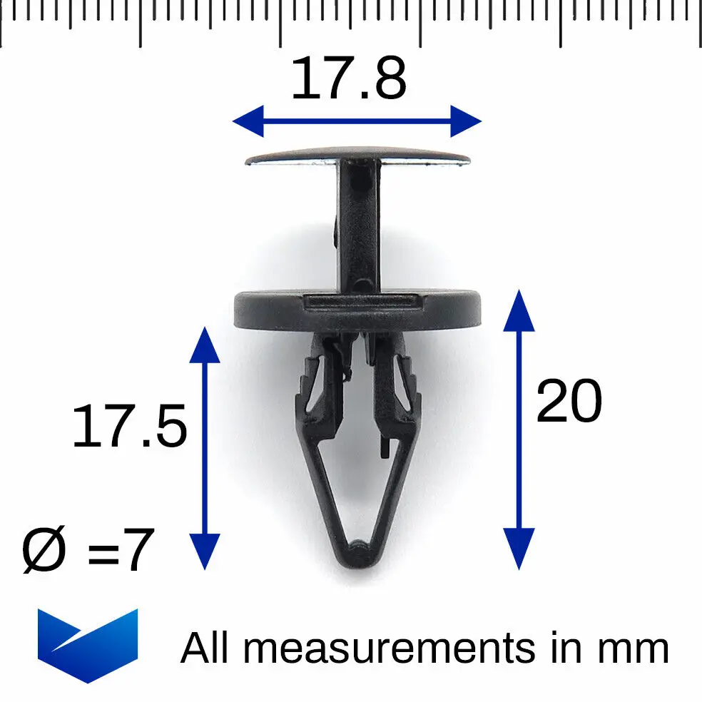 10x Underbody Shields and Insulation Panel Fastener Clips for some Ford Puma 4855809, 4902755