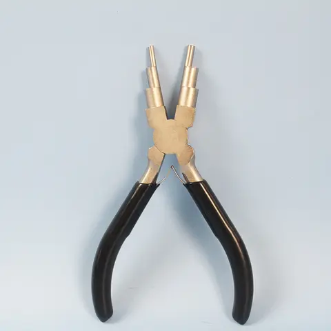 6-in-1 탄소강 쥬얼리 플라이어 세트 - DIY 반지 및 C링 제작용 베일 제작, 와이어 래핑 및 루프 성형 도구 (3-10mm)