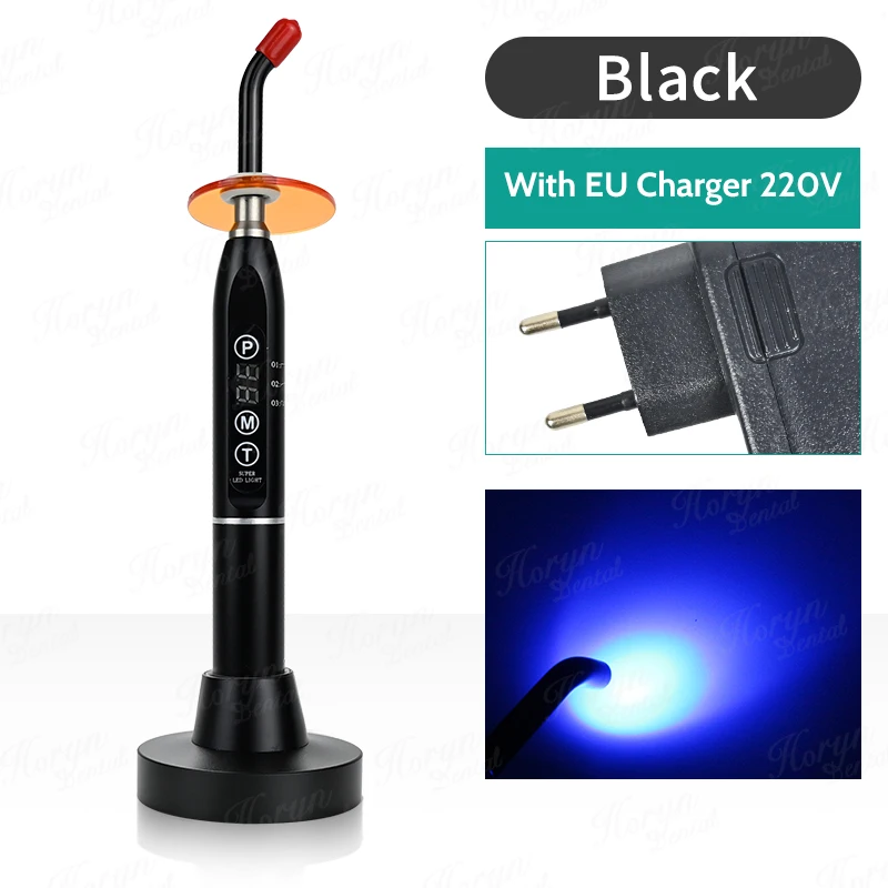 LED Draadloze Tandheelkundige Curing Light Lamp Machine Tandheelkunde Polymeriseren Hars Cure 5 s/3mm Lamp Licht Uitgeharde Tandheelkundige Orthodontie