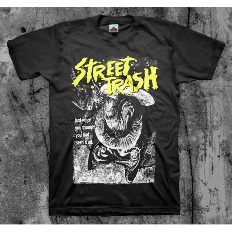 Street Trash Movie Yellow Title Snake Graphic T-Shirt