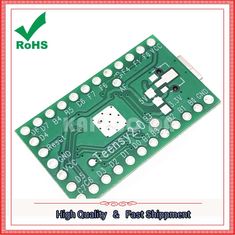 لوحة تطوير Teensy 2.0 USB AVR لوحة تجريبية للوحة المفاتيح والماوس ISP U Disk teensy2.0 Module