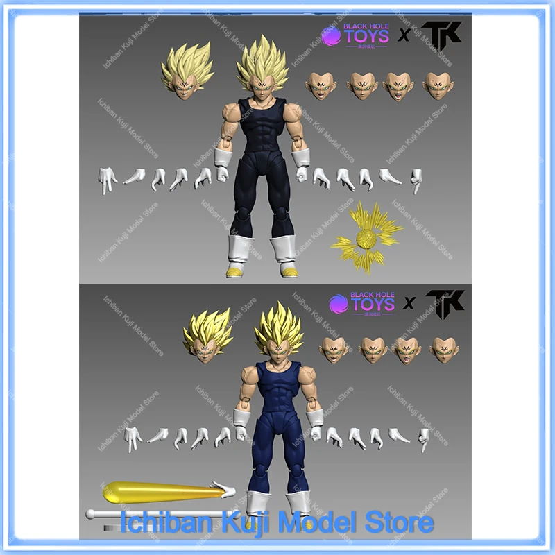 Black Hole Toys & TK Dragon Ball SHF Super Saiyan SSJ Majin Vegeta Full Power PVC Anime Action Figures Models