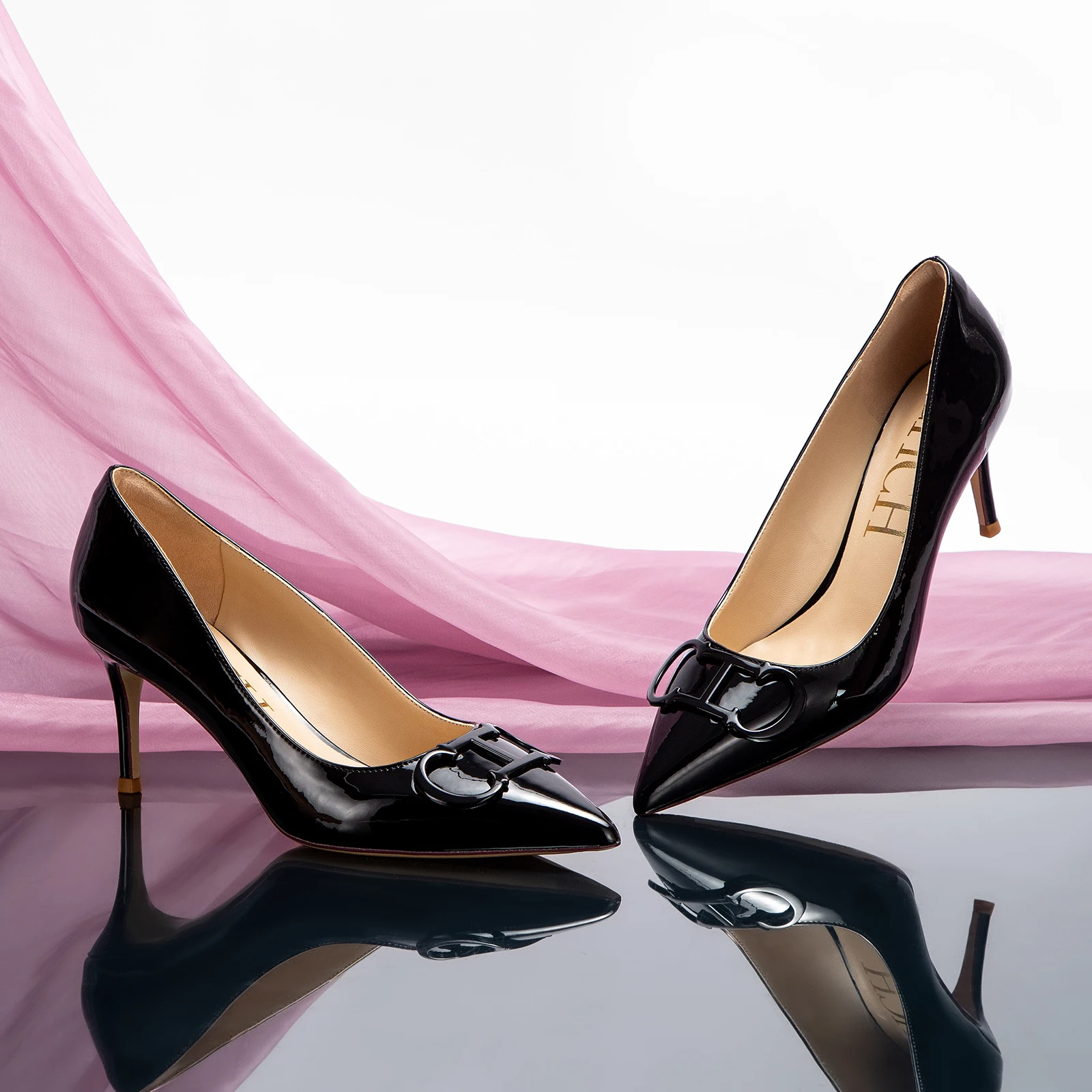 بلون النمط الكلاسيكي الجديد المرأة حذا فردي للسيدات ريترو بسيط صنعة بديعة تنوعا المرأة أحذية عالية الكعب #6