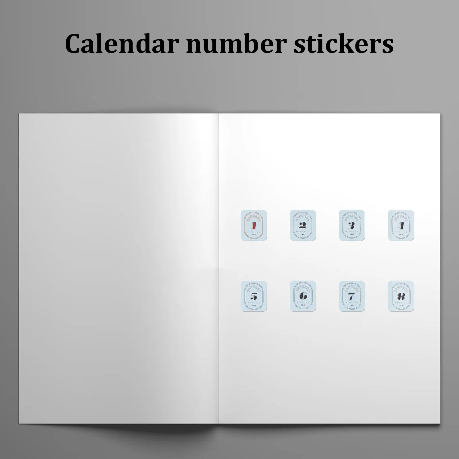 12 Sheets Calendar Date Number Stickers Vintage Style Planner Stickers For Journals Scrapbooks Daily Schedule Tracking Month