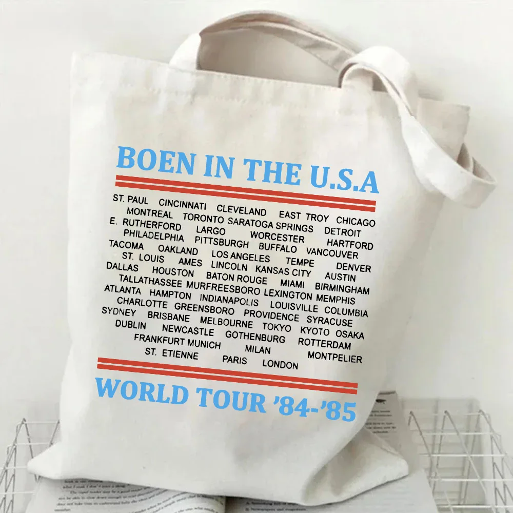 Bruce Springsteen Born in the U.S.A. Springsteen & E Street Handbags Canvas Bag Shoulder Bag Back To School Bag Student Backpack