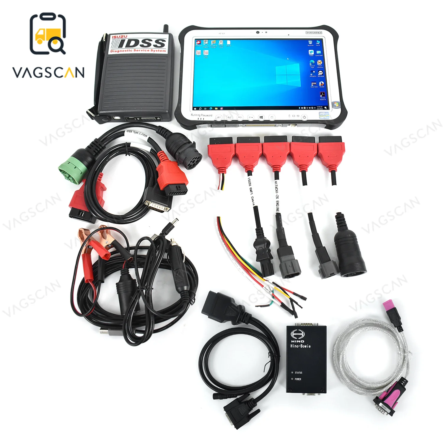 V3.16 Bowie Excavator Truck Diagnostic tool for HINO Bowie DX EURO6/EURO5 Diagnostic ISUZU IDSS III G-IDSS E-IDSS FZG1 Tablet