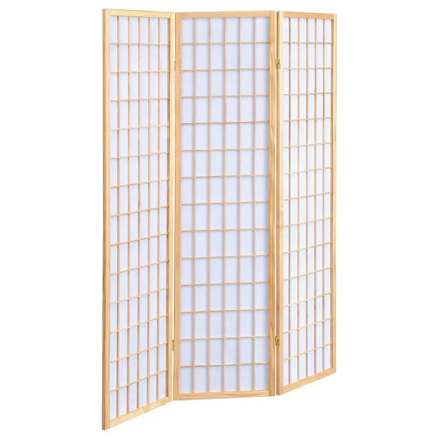 Home Furnishings Carrie Solid Wood 3panel Folding Shoji Screen Room Divider