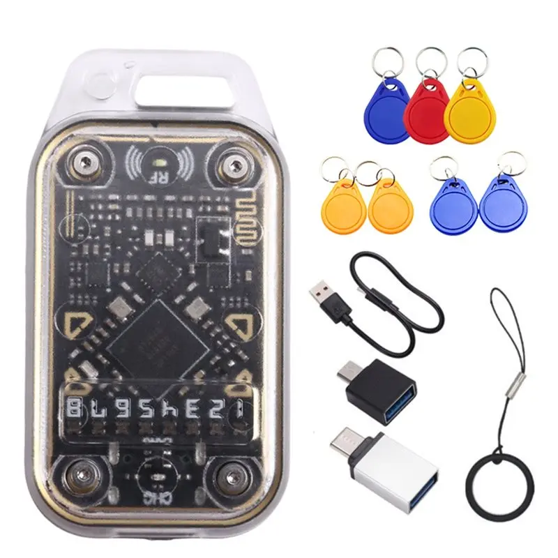 【ELEVATE LIFE】Chameleon V2.0 RFID Smart Chip Reader Emulator NFC Duplicator 125K 13.56Mhz Card Decoder Ultra+ 7XUID Keychain