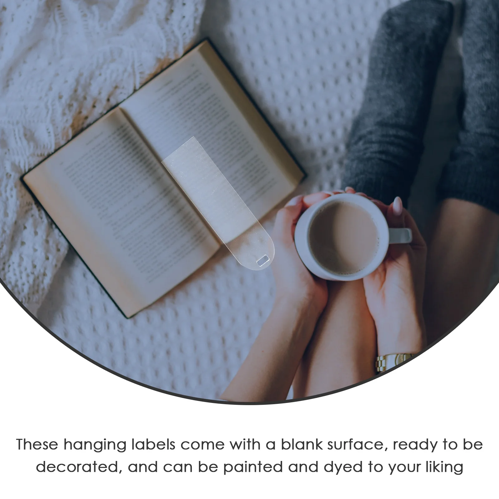 10pcs 투명 아크릴 책갈피 빈 DIY 클리어 북마크 빈 사용자 정의 쓰기 그리기 어린이를위한 라벨 교수형