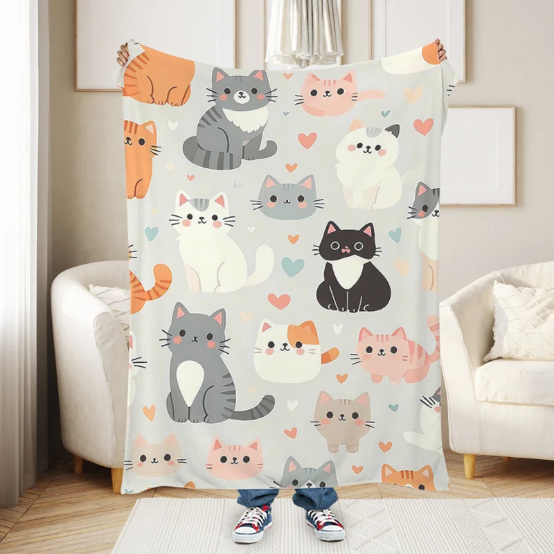 

Knee Blanket Z-Cats Sofa Winter Warm Winter Custom Blankets Fluffy Soft King Size Microfiber Bedding Bed Fleece Camping Nap