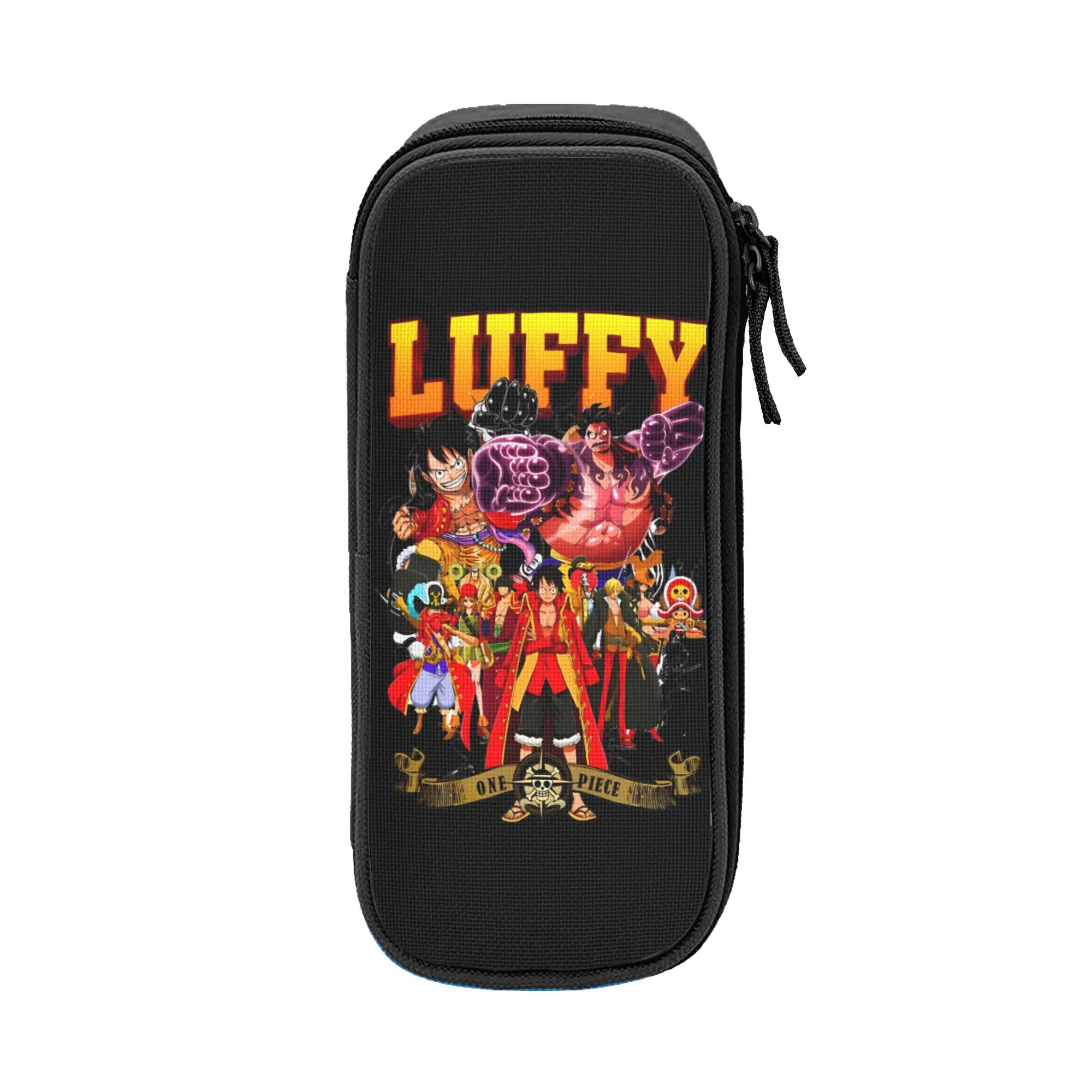 

o-one-piece-e onepiece luffys Pencil Case Double Layer Large-capacity For School Pencil Box Birthday Gift
