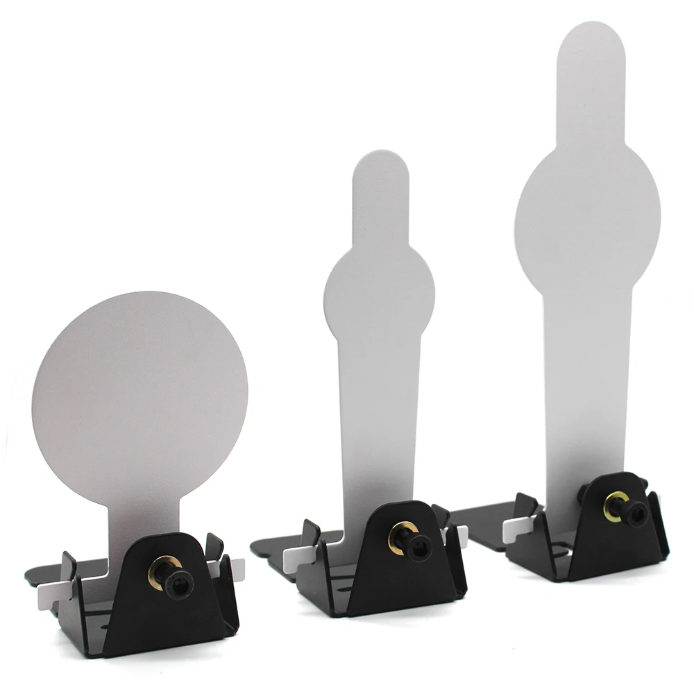 Carbon Steel Popper Target - Shooting Practice for Airsoft & Soft Dart Blasters Manual Reset Training Target S/M/L Sizes QJ123