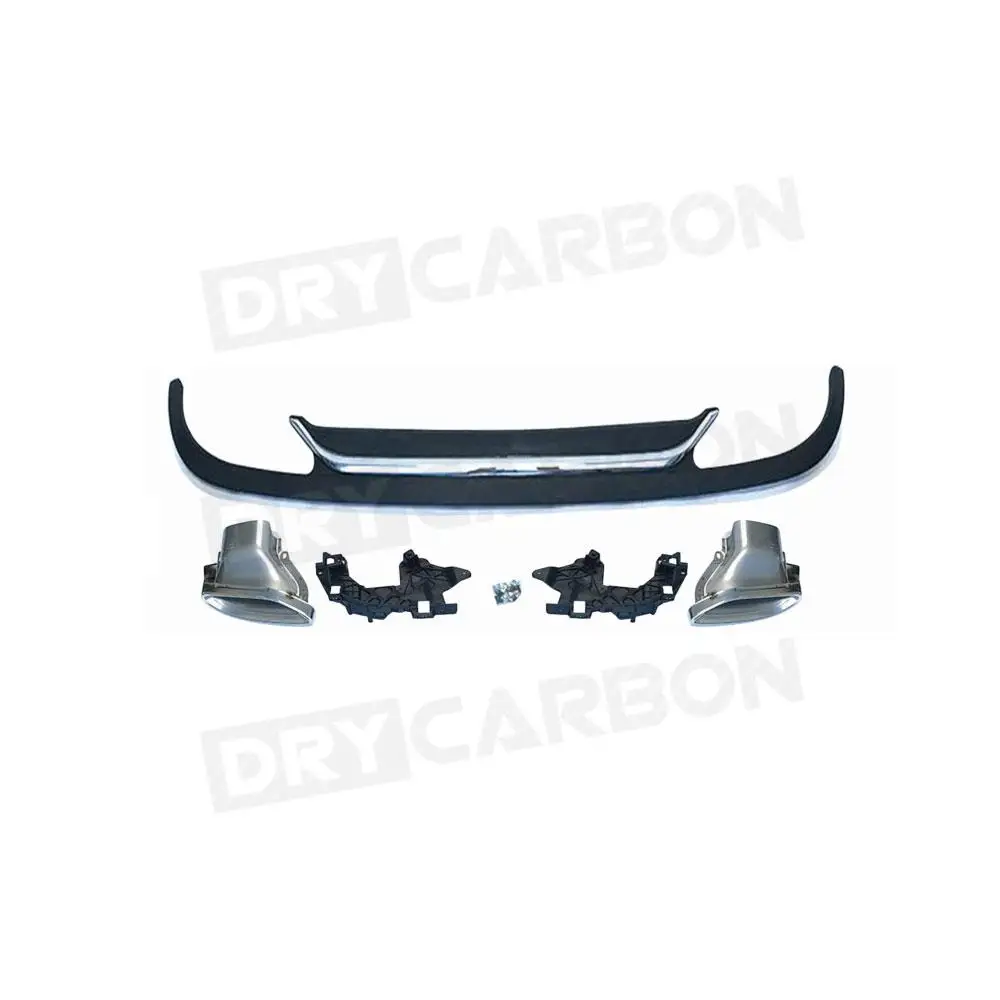 Car Rear Bumper Diffuser Spoiler Exhaust Tips For Mercedes Benz E Class W212 Standard 2013-2016 Rear Lip Body Kits Accessories view 2