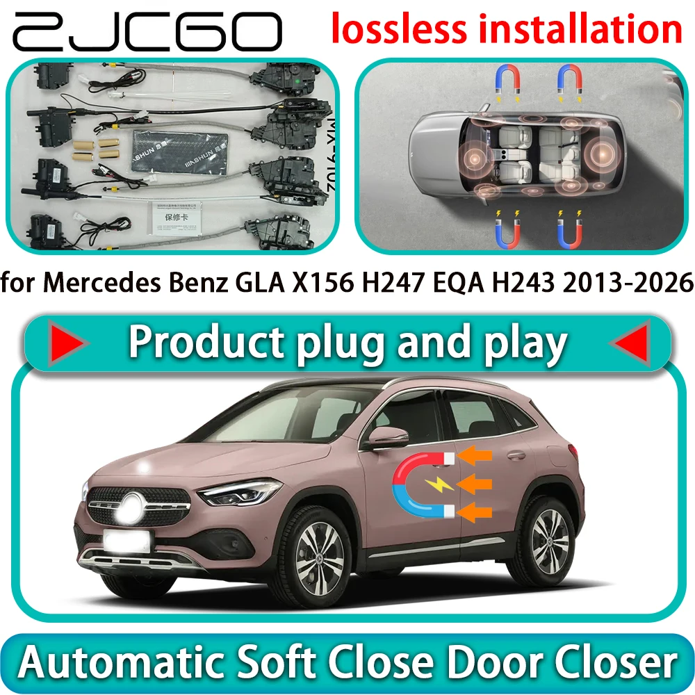 

for Mercedes Benz GLA X156 H247 EQA H243 2013-2026 OEM Auto Pull Soft Close Door Kit Power Latch Door Catch Soft Closing Assist